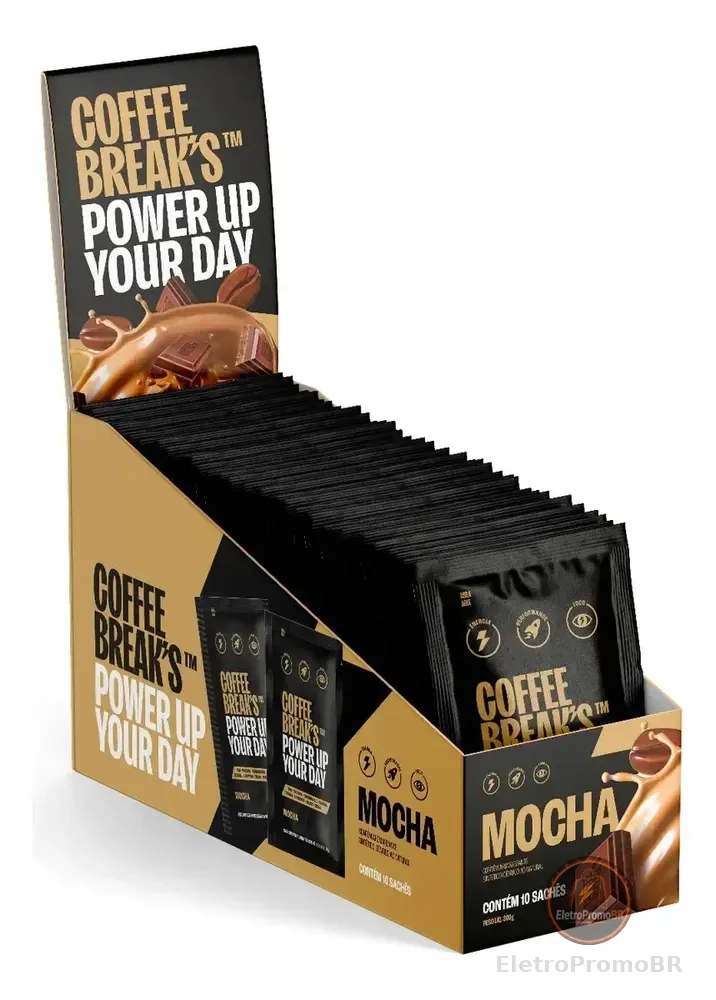 Coffee Breaks Super Coffee Com 15 Sache 20g Café Termogênico Mocha