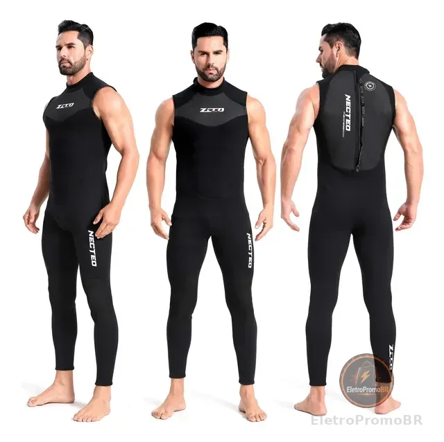 Roupa Neoprene Surf Masculina Natação Roupa Mergulho 3mm