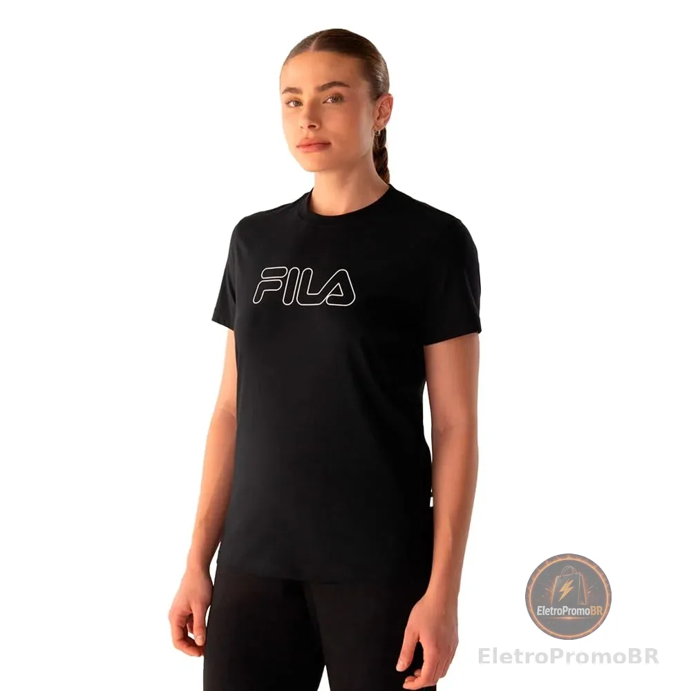 Camiseta Feminina Fila Regular Basic Outline