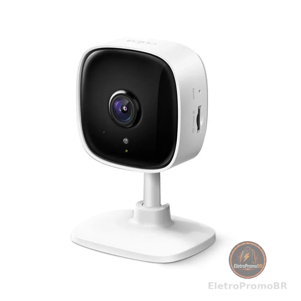 Camera de Segurança Wi-Fi, 1080p Full HD TP-Link Tapo C100, Visão Noturna, Audio de Duas Vias, Trabalha com Alexa, Detecção de Movimento, 512G de armazenagem, Armazenamento na Nuvem