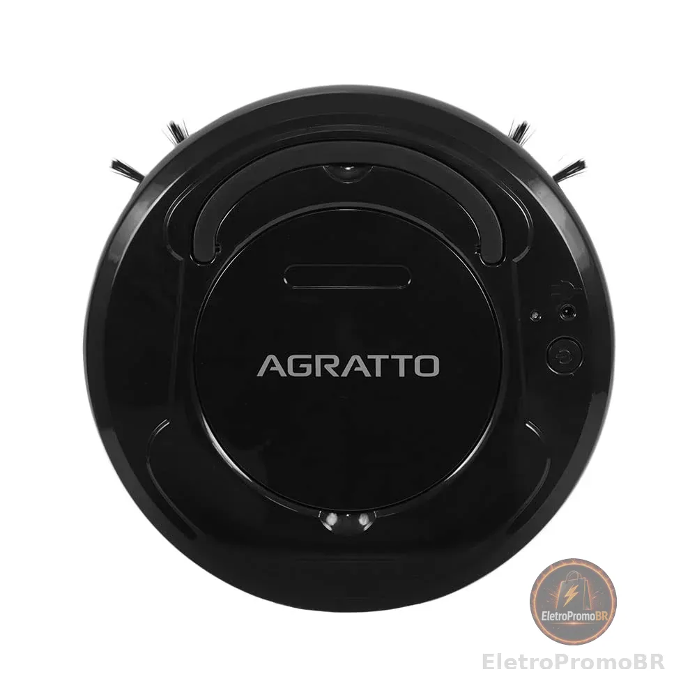 Agratto Aspirador de po robo Praticci USB 3W preto bivolt -AAR01L-04, Modelo: 13927