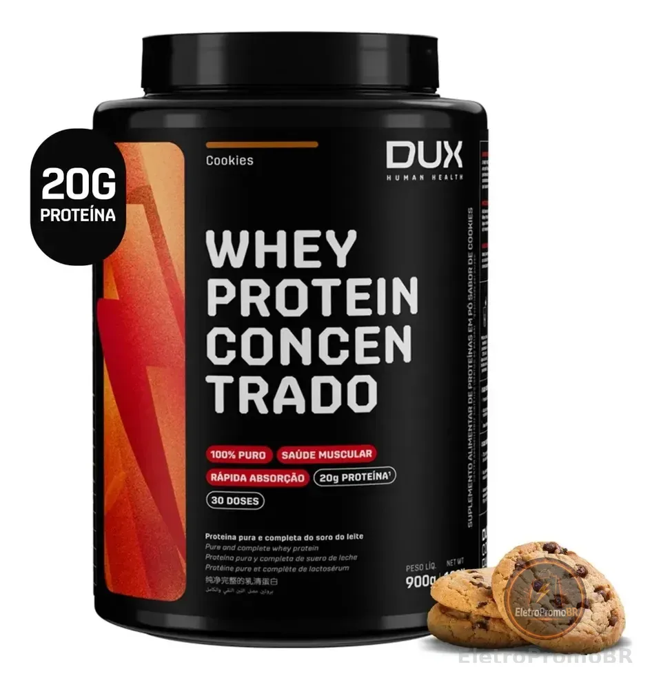 DUX HUMAN HEALTH Whey Protein Concentrado 900g Cookies