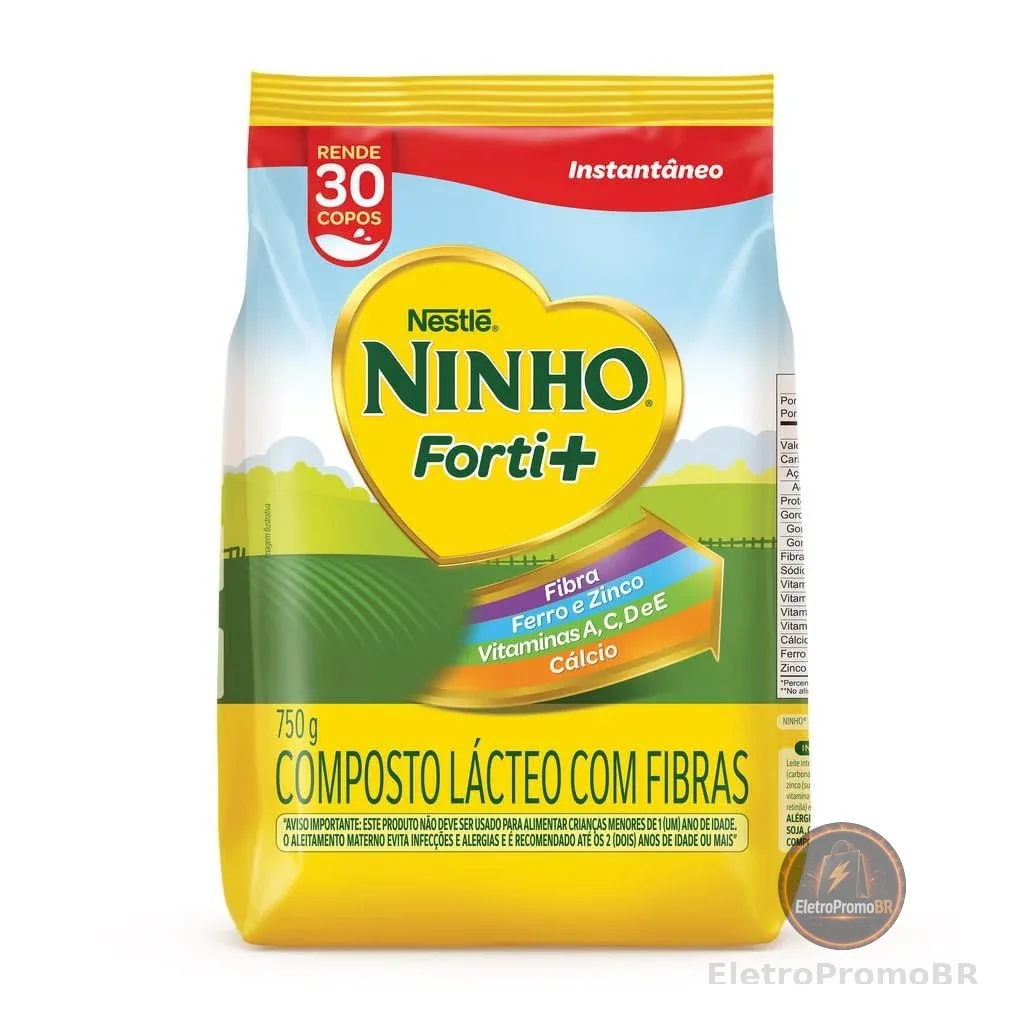 Composto Lácteo, Nestlé, Ninho Forti+, Pacote, 750g