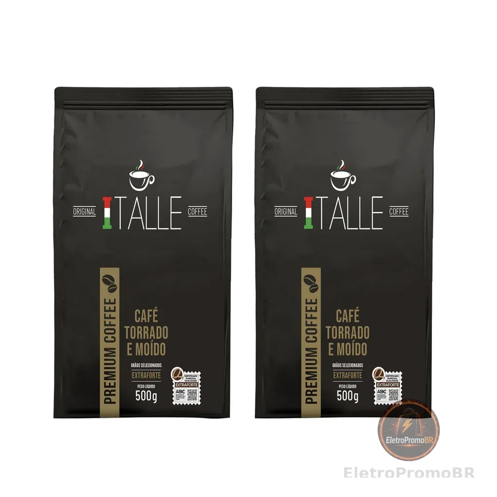 Café Torrado E Moído Extraforte 1kg Kit 2