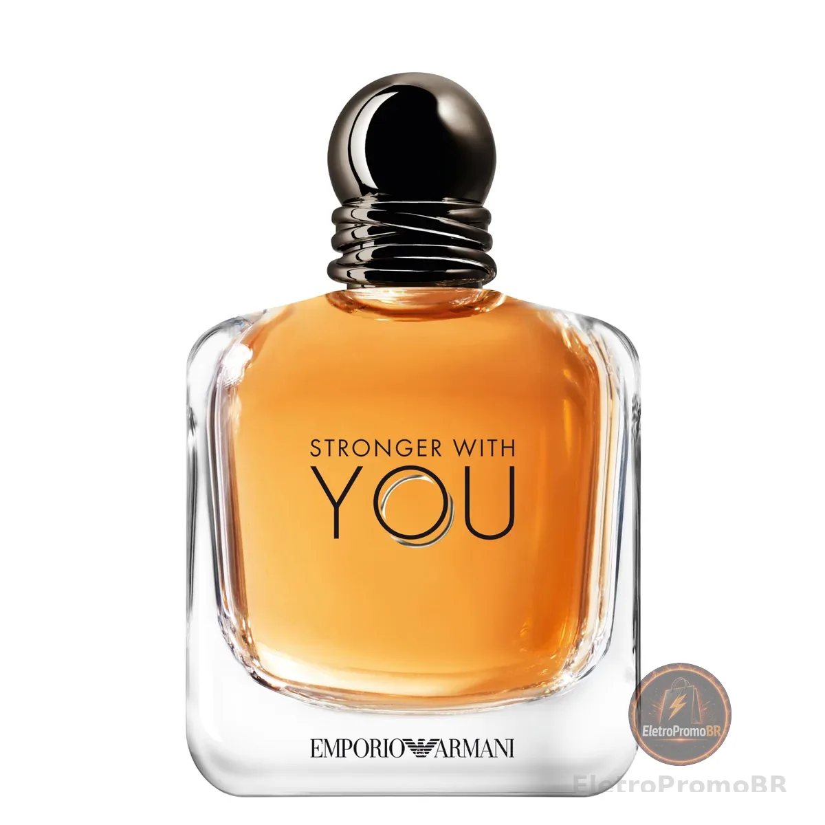 Armani Beauty, Stronger With You Eau de Toilette, Giorgio Armani Perfume Masculino, Fragrância Fougère Amadeirada com Notas Sálvia, Castanha, Baunilha e Lavanda