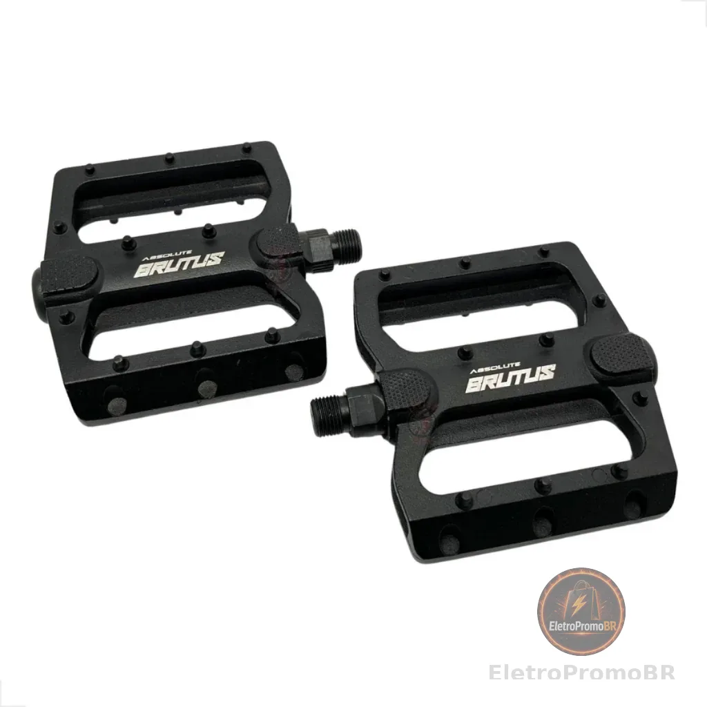 ‼️PEDAL PLATAFORMA ABSOLUTE BRUTUS FLAT Bike Mtb Dh Enduro Bmx Rosca Grossa 9/16 freerider bicicleta‼️