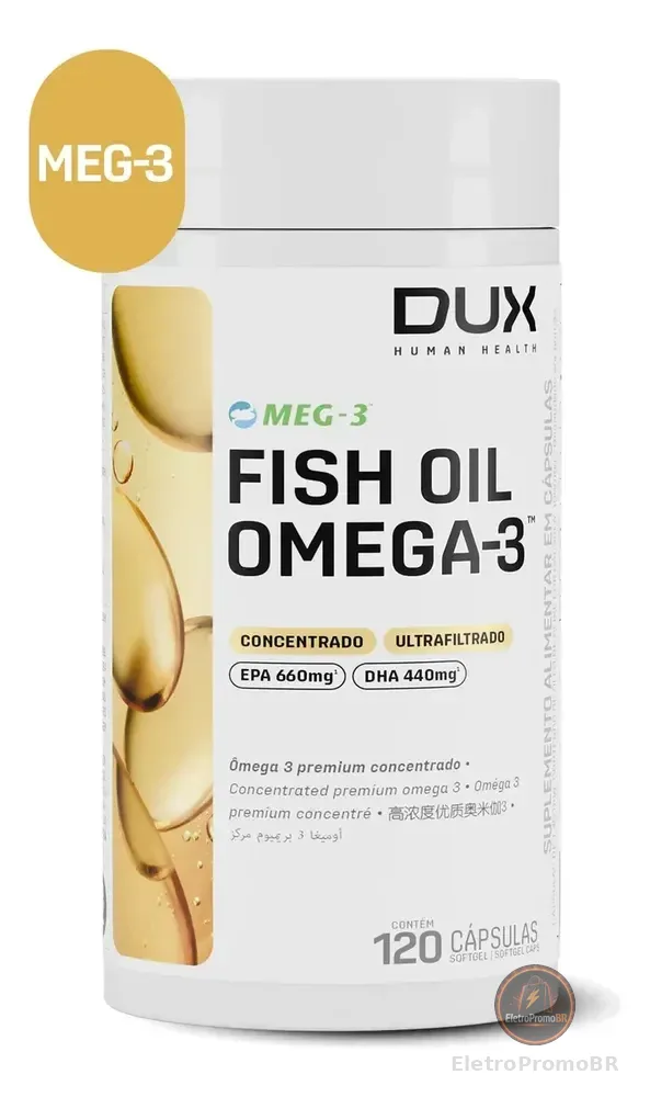 DUX HUMAN HEALTH Fish Oil Ômega-3 EPA DHA 120 Cápsulas