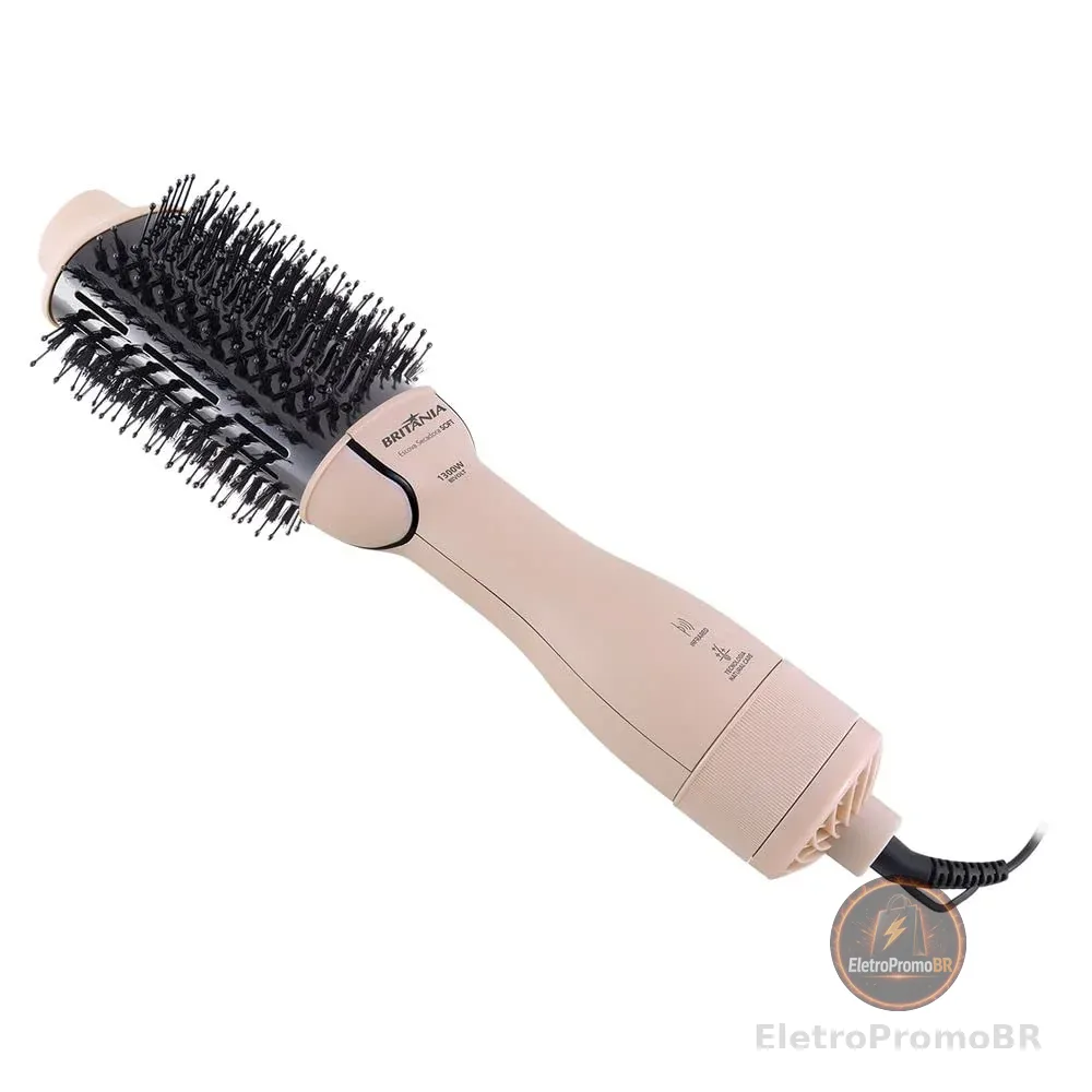 Escova Secadora Britânia Soft 4 em 1 1300W BEC07R Bivolt