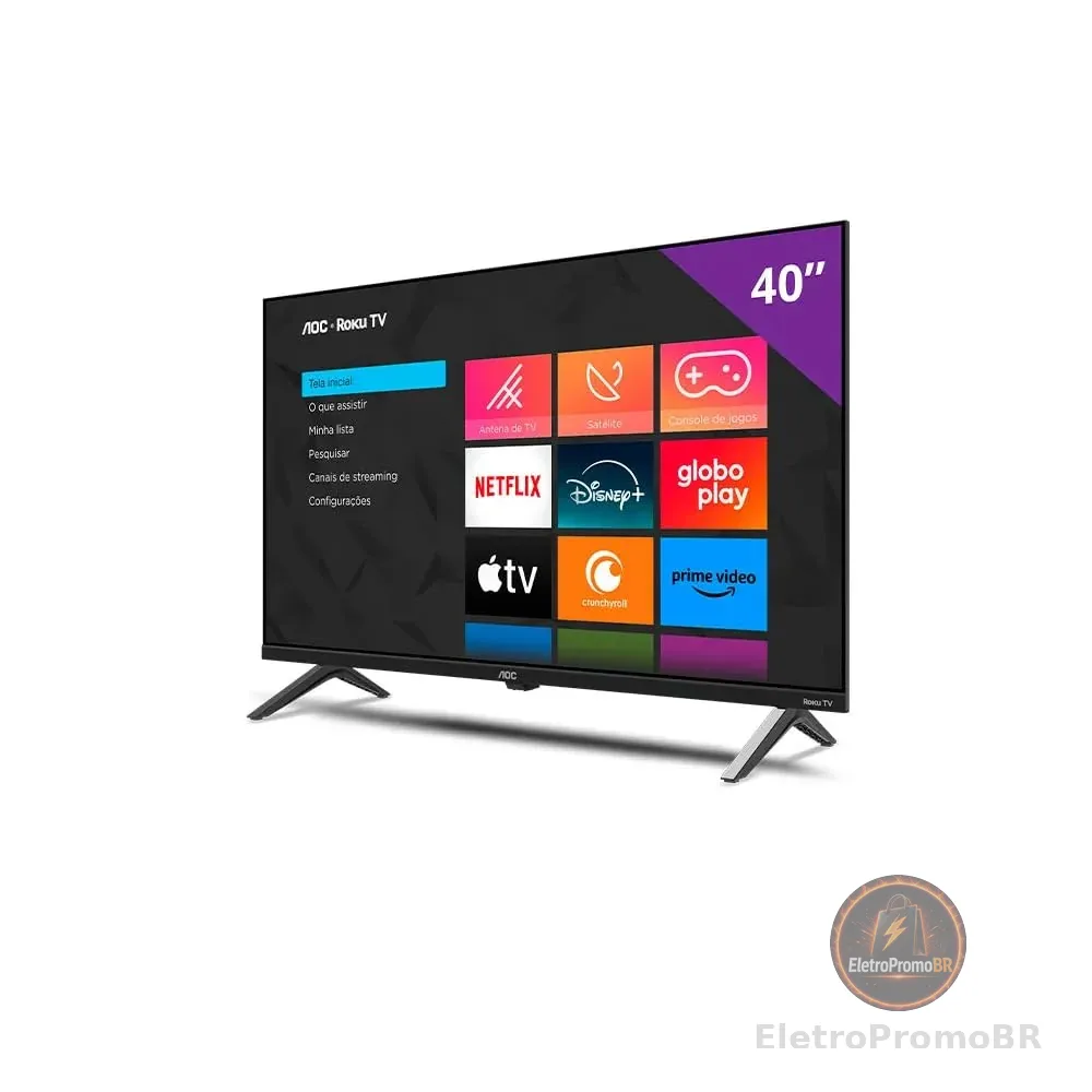 Smart TV 40" AOC Roku TV DLED Full HD 40S5045/78G - Bivolt