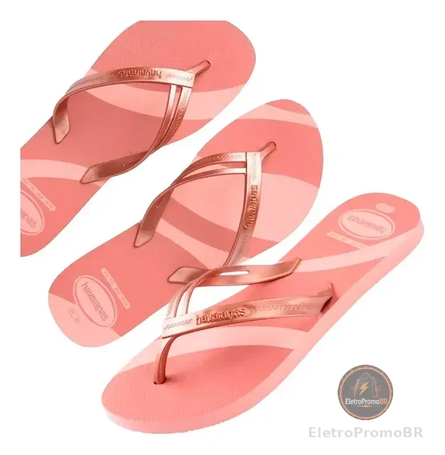 Chinelo Havaianas Elegance Print Feminino Original Flexível