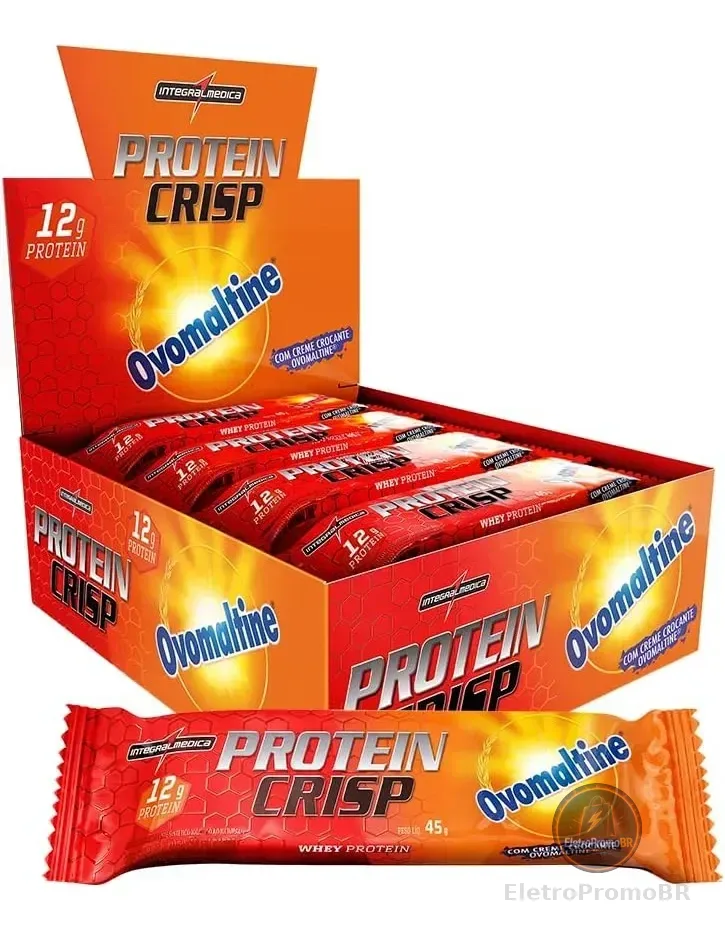 Protein Crisp Bar Ovomaltine 12 Unidades 45g Integralmedica Ovomaltine