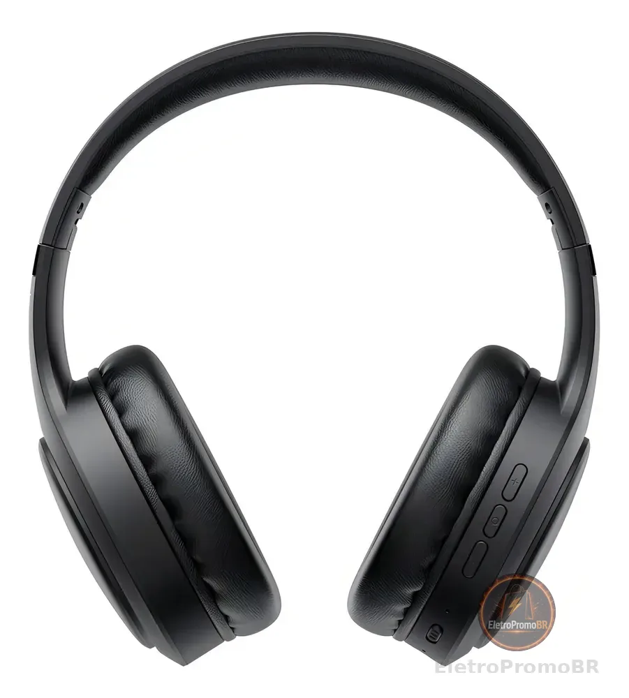 Fone De Ouvido Headphone Dapon H02D Bluetooth 5.1 Over-ear 22h Preto