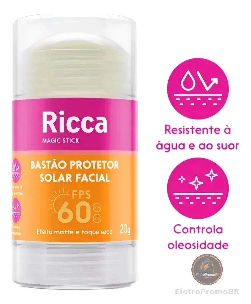 Bastão Facial Protetor Solar Fps60 Ricca
