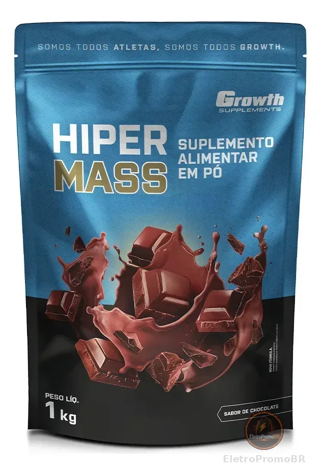 Hiper Mass 1kg Growth Supplements - Sabor Chocolate