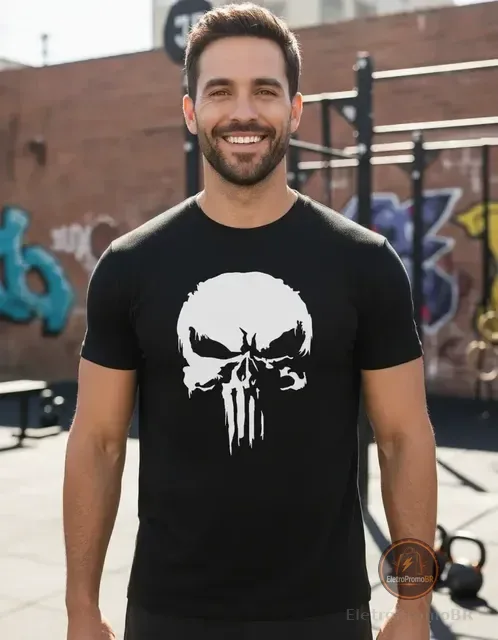 Camiseta, Camisa The Punisher Justiceiro Caveira Geek