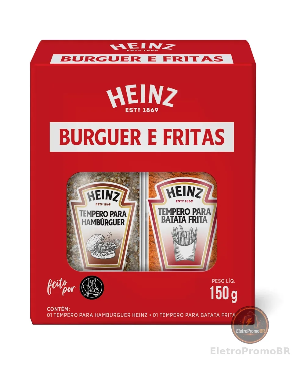 Heinz Kit Temperos para Hambúrguer e Batata 150g