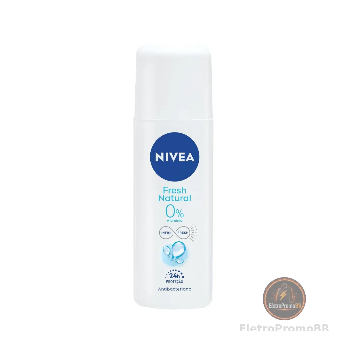 NIVEA Desodorante Spray Fresh Natural 90ml, Proteção 24h, Contra Odores, Antibacteriano, Frescor Suave