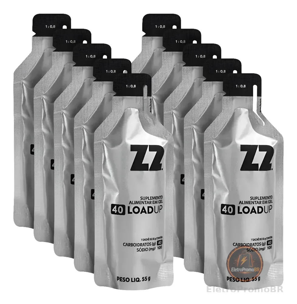 Energy Gel Z2 Original 40 Carb Box 10uni Sachê 55g Original