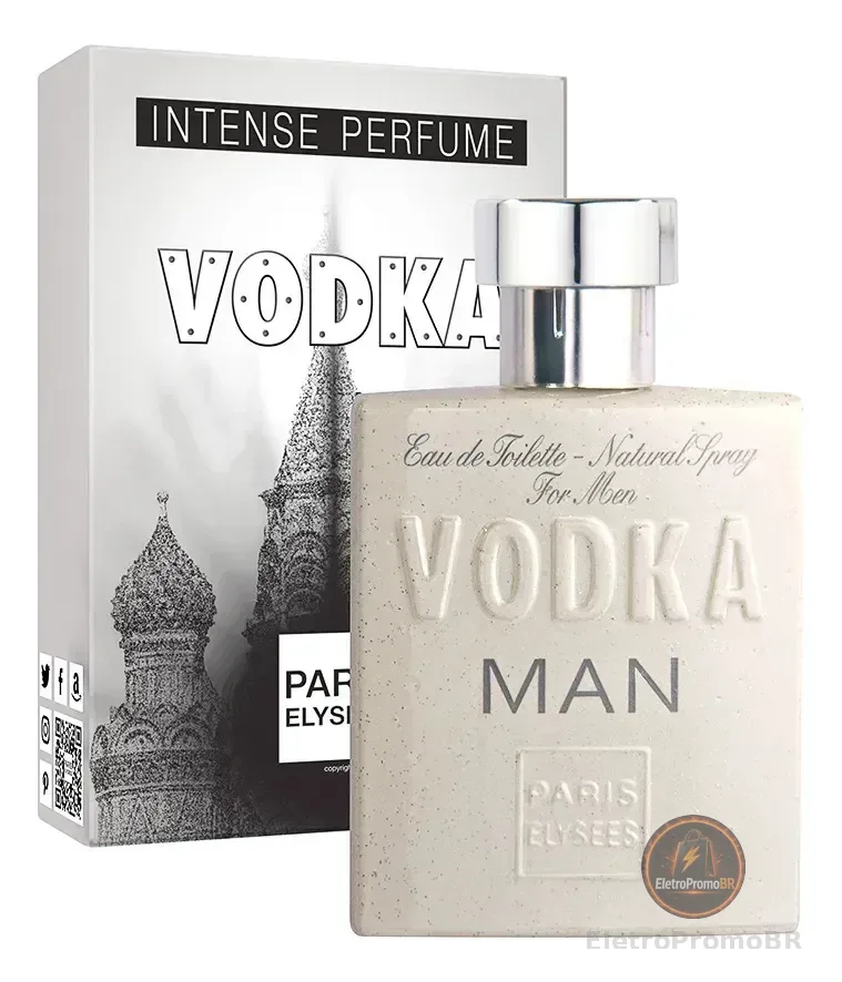 Perfume Vodka Man Paris Elysees Masculino Intense 100ml