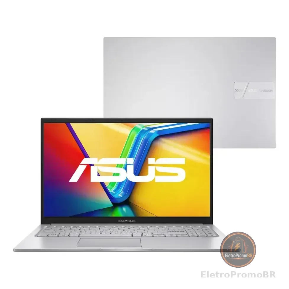 Notebook Asus Vivobook 15 X1504va Intel Core I5 1334u 8gb Ram 512gb Ssd Linux Keepos Intel Iris Xe Tela 15,6 Led Fhd Silver - Nj1741
