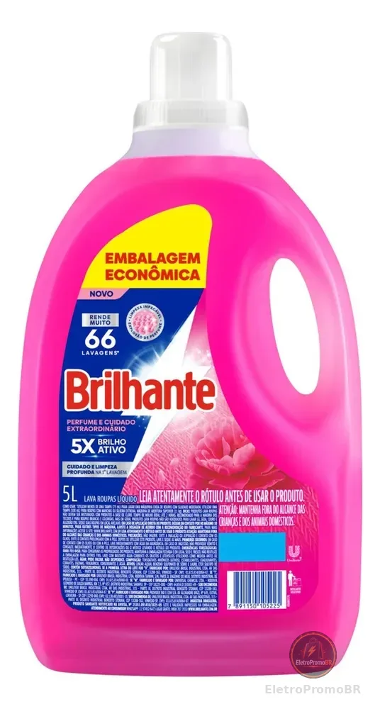 Lava-roupas Líquido Brilhante Perfume Extraordinário 5L