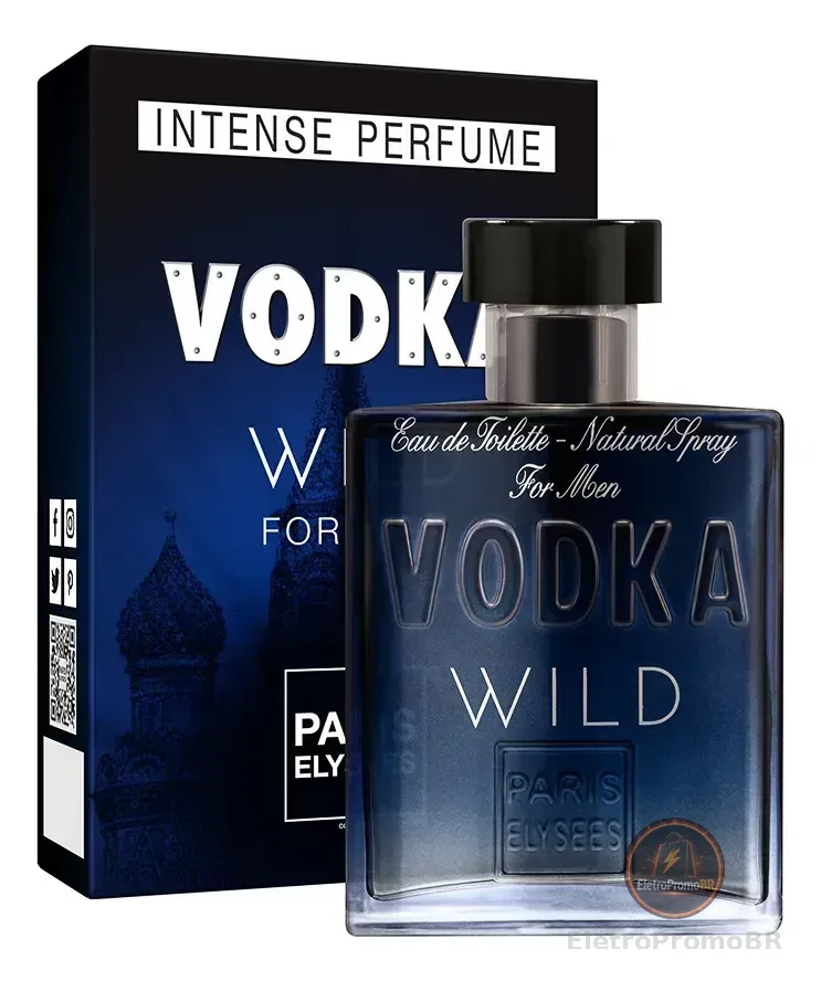 Perfume Vodka Wild Paris Elysees Masculino Intense 100ml