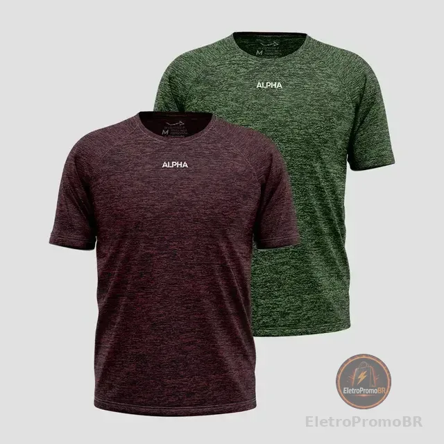 Kit 2 Camisetas Dry Alpha Masculina