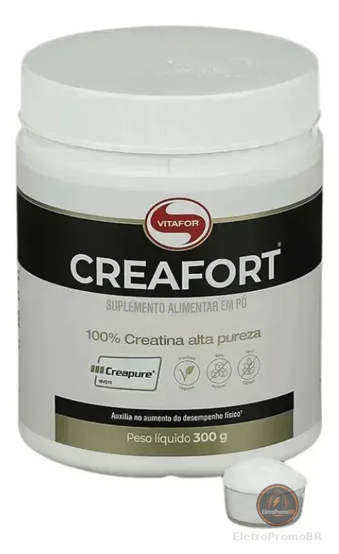 Creatina Monohidratada Creafort Sem Sabor 300g Vitafor