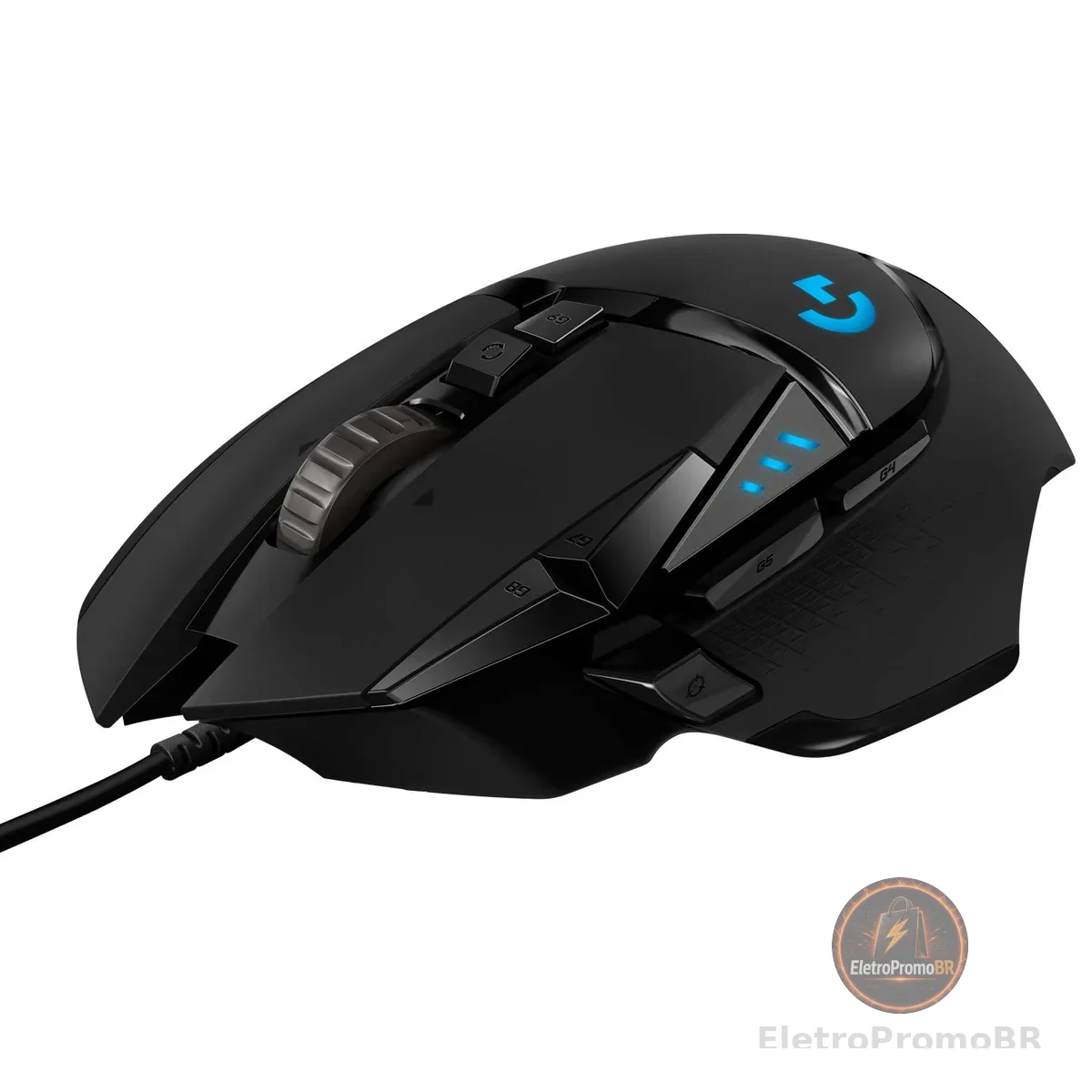 Mouse Gamer Logitech G502 HERO com RGB LIGHTSYNC, Ajustes de Peso, 11 Botões Programáveis e Sensor HERO 25K