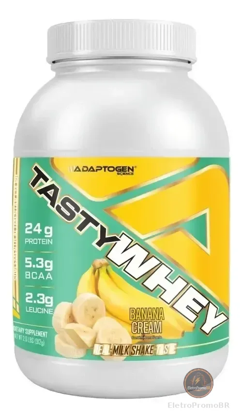 Tasty Whey Banana Cream 900g Adaptogen Science Usa Whey Protein Gourmet