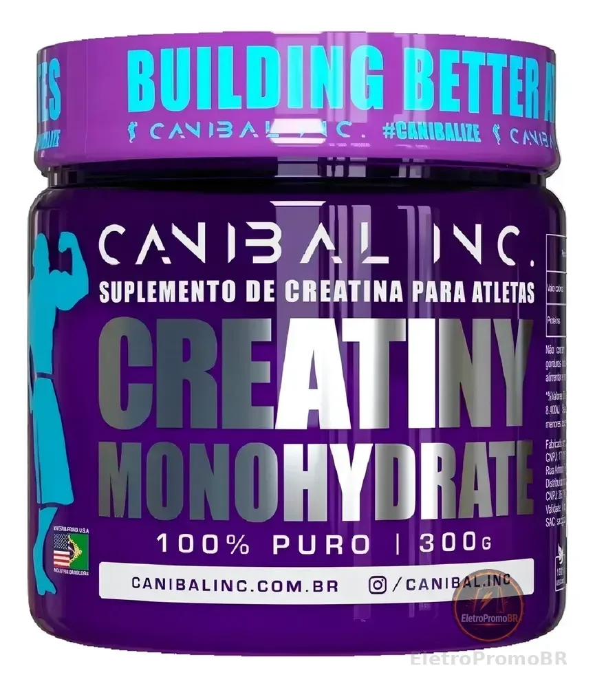 Creatina Creatiny Monohidratada 300g - Canibal Inc Sabor Sem sabor