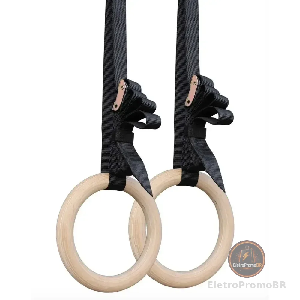 Argola Madeira Crossfit Suspensa Olimpica M1 Fitness