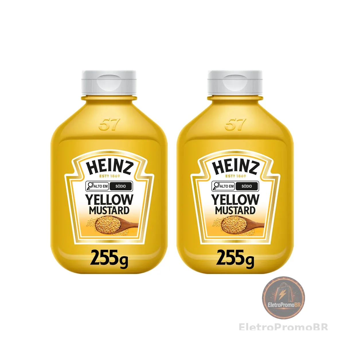 Heinz Pack Mostarda Tradicional, 255G - 2 unidades