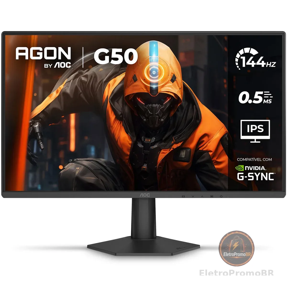 Monitor Gamer AOC AGON G50 24" 144Hz 0,5ms IPS HDR10 G-SYNC 24G50F