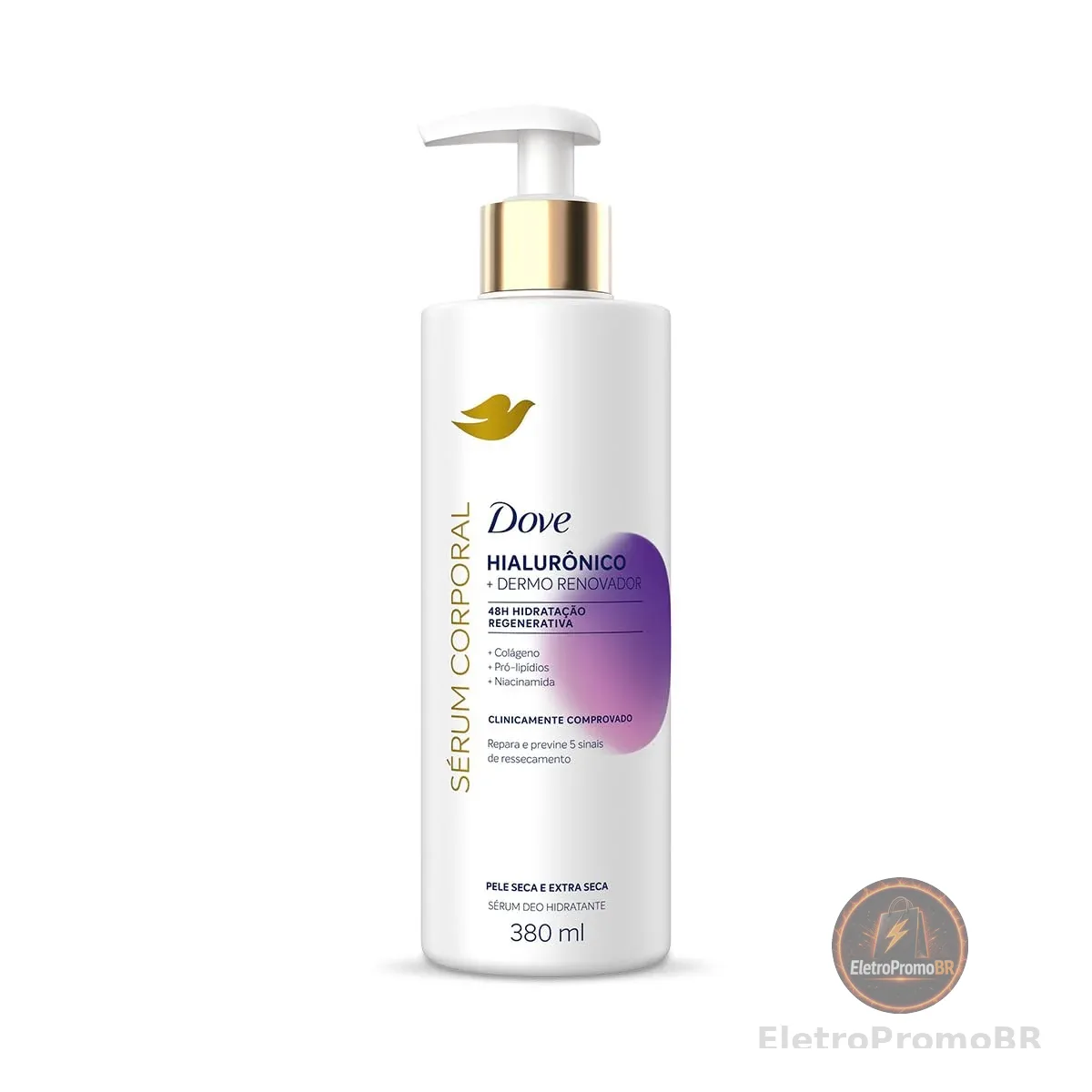 Dove Sérum Hidratante Corporal Hialurônico + Dermo Renovador 380ml