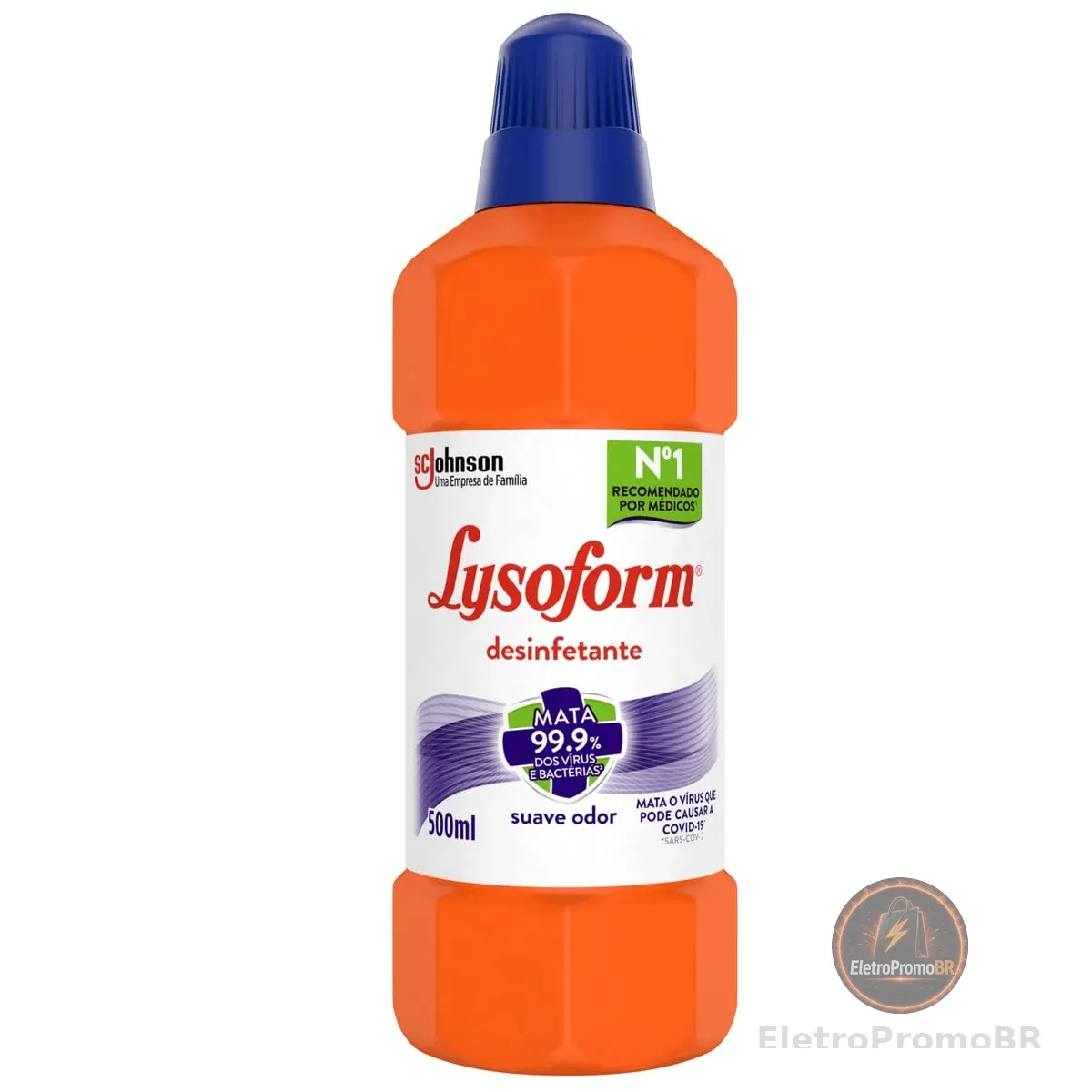 Lysoform Suave Odor, Desinfetante Líquido, Limpeza Pesada e Eficiente, 500ml