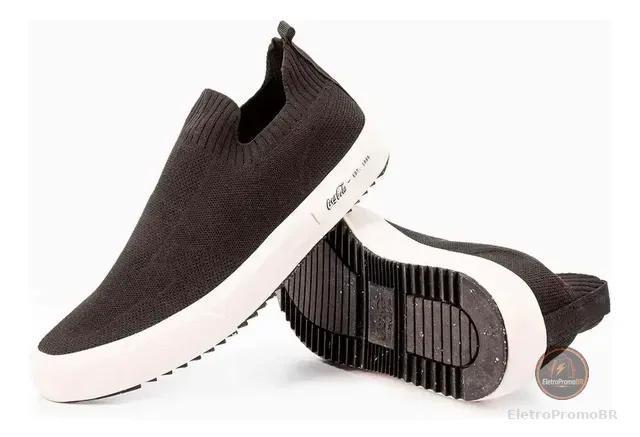 Tênis Coca Cola Slip On Calce Facil Stamp Chronos 2.0
