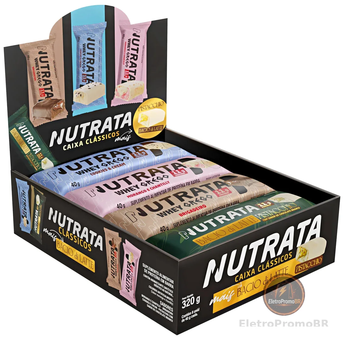 Display Misto Barra de Proteína Nutrata com 8 und