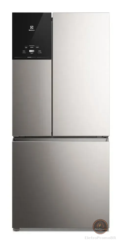 Geladeira Electrolux Frost Free Inverter 590L AutoSense 3 Portas Cor Inox Look IM8S