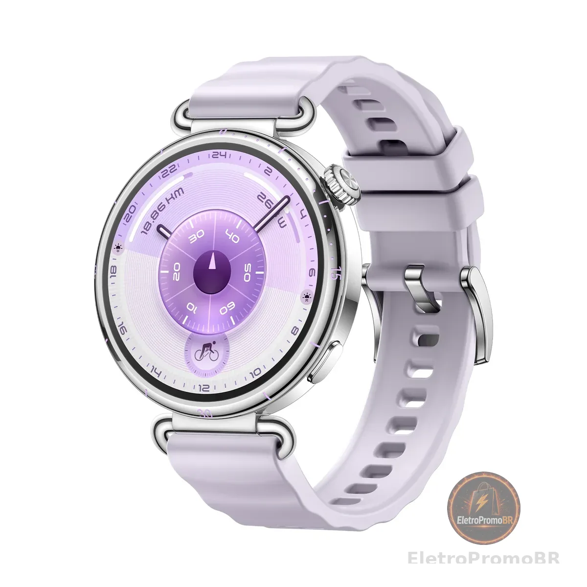Smartwatch, HUAWEI WATCH GT 6 41mm, Potenciômetro de Ciclismo no Pulso, Bateria com Autonomia de Até 14 Dias, Bem-Estar Emocional Multidimensional, Compatível com iOS e Android, GPS Integrado, Roxo