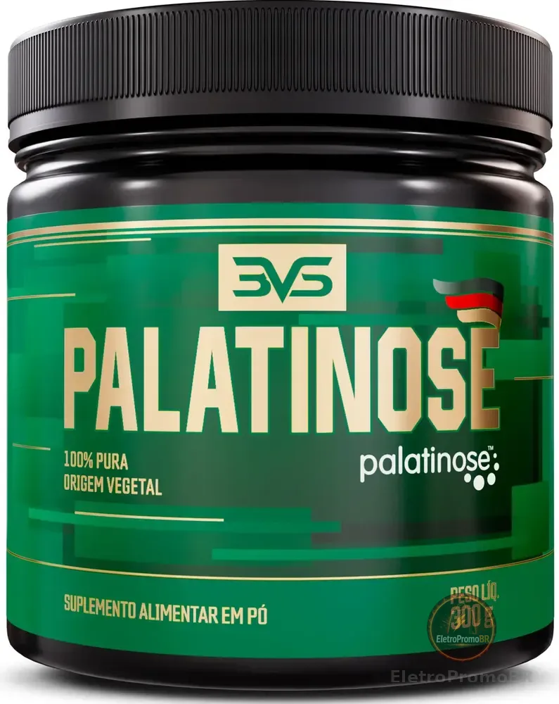 Palatinose 100% Pura - Fórmuila Avançada Com Baixo Índice Glicêmico E Insumos Importados - 300g