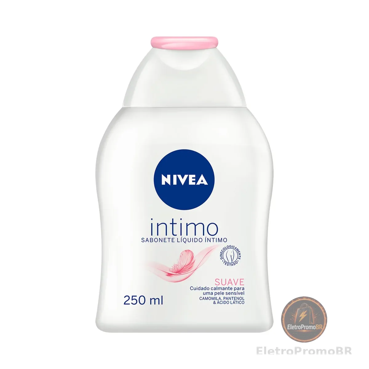 NIVEA Sabonete Líquido Íntimo Suave 250ml, Limpeza Delicada, Mantém pH Natural, Extrato de Camomila, Cuidado Calmante, Uso Diário
