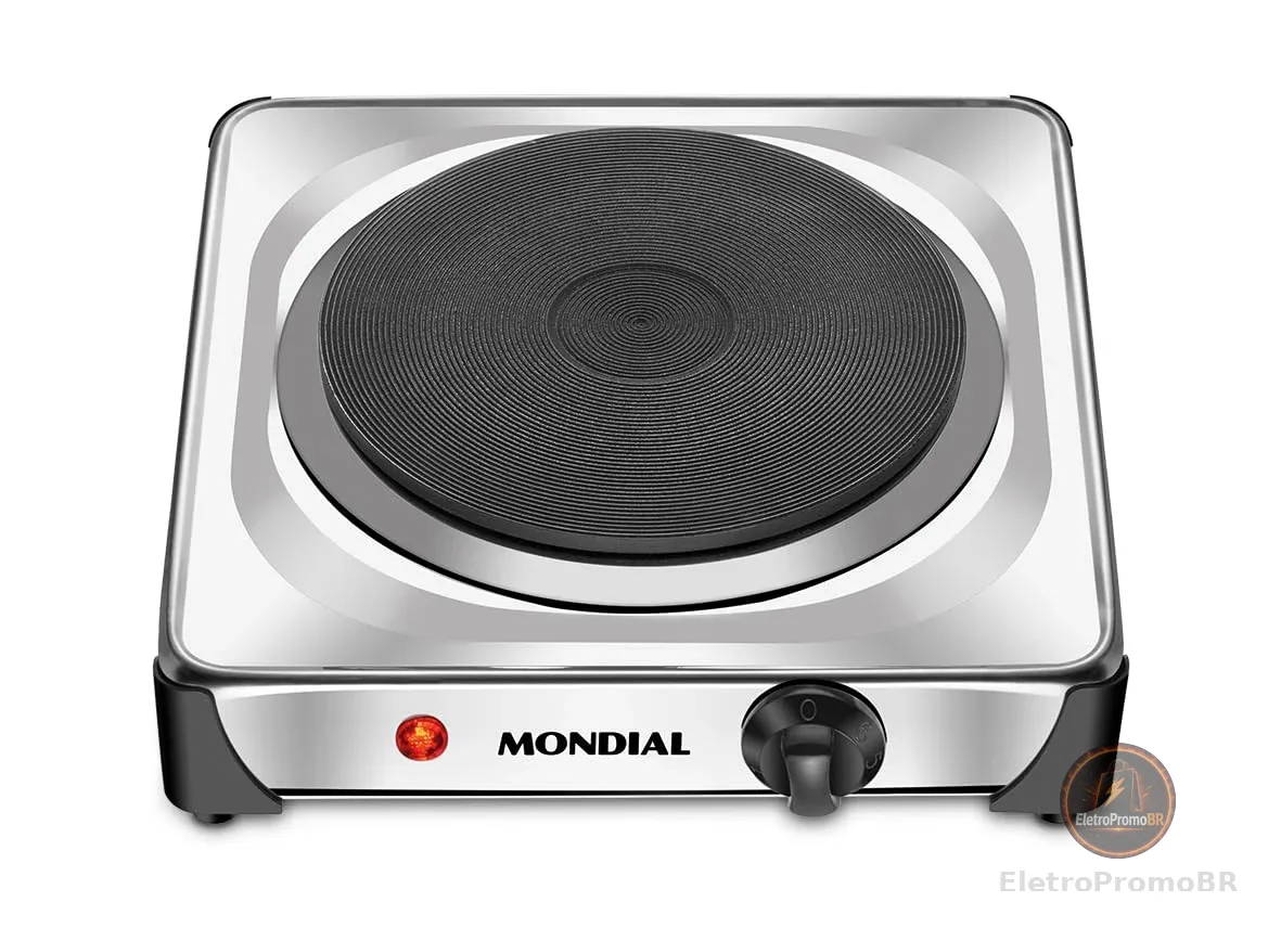 MONDIAL Fogão Elétrico Fast Cook, Inox, 1000W, 220V - FE-04