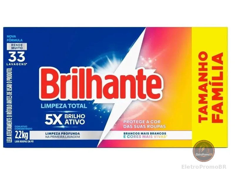 Sabão em Pó Concentrado Brilhante Lava Roupas