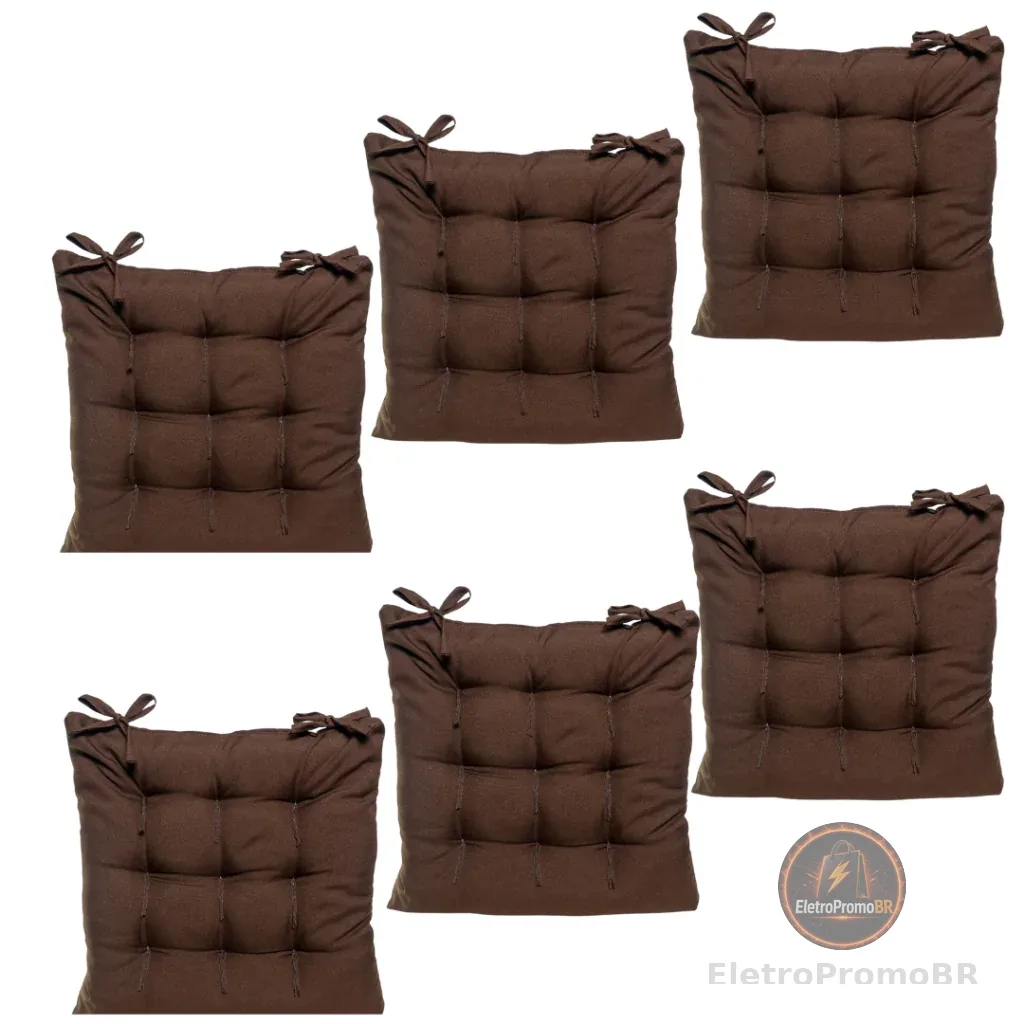 Kit Assento Futon 40x40cm Oxford Liso com 6 Peças – Praticidade e Conforto