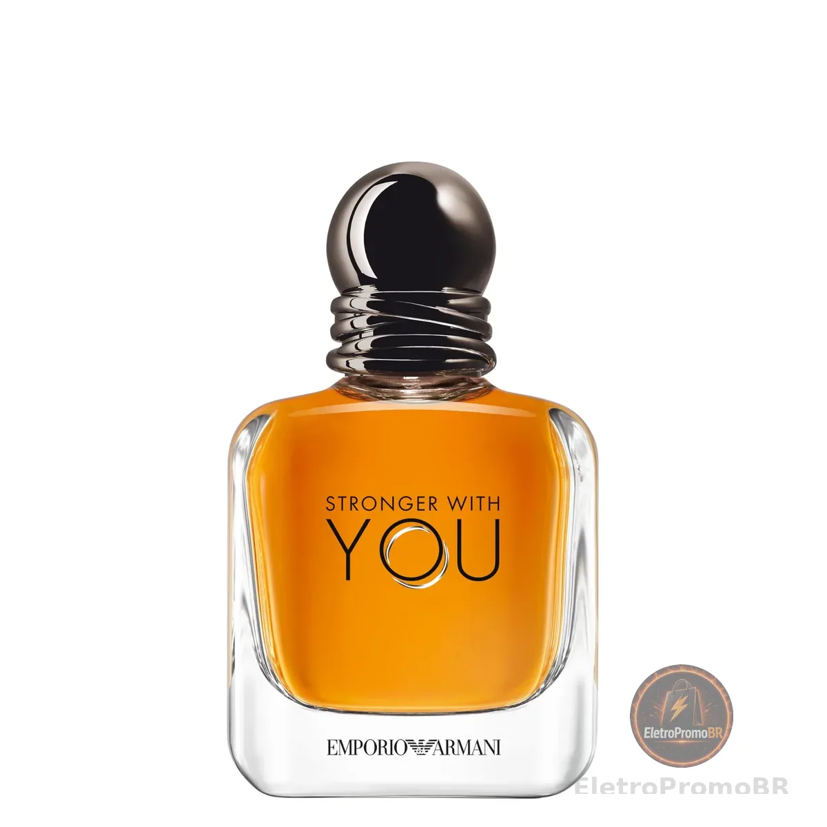 Armani Beauty, Stronger With You Eau de Toilette, Giorgio Armani Perfume Masculino, Fragrância Fougère Amadeirada com Notas Sálvia, Castanha, Baunilha e Lavanda