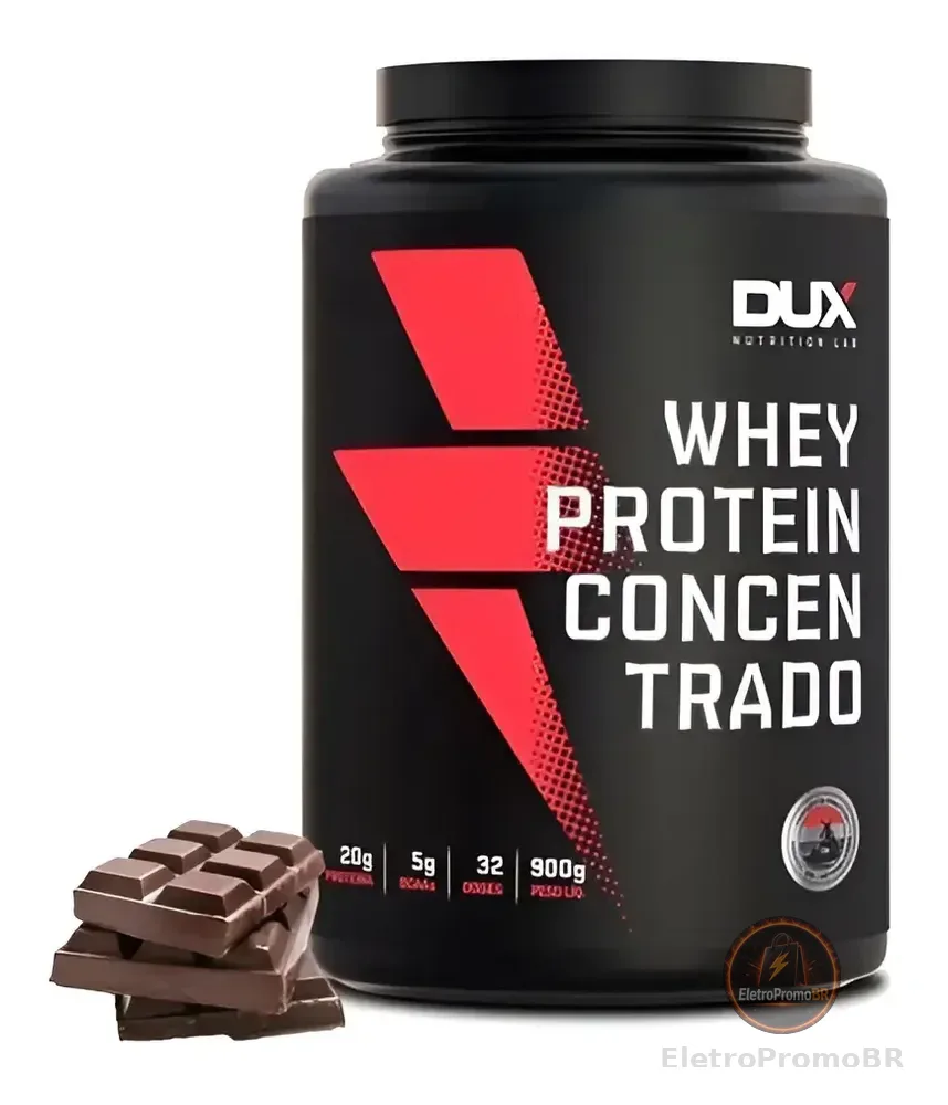 Suplemento Em Pó Dux Nutrition Whey Protein Concentrado Dux Sabor Chocolate