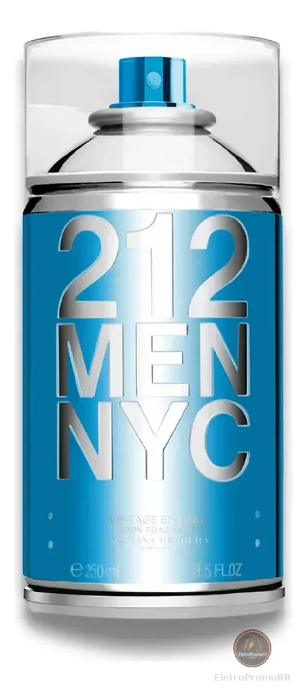 Body Spray Carolina Herrera 212 Men NYC Body Fragrance 250 ml
