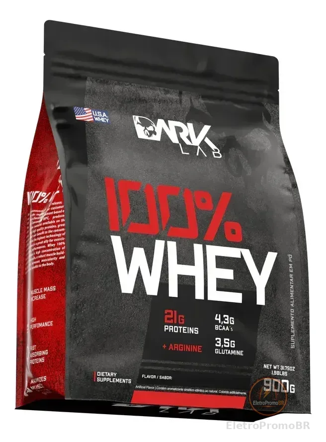 Whey Protein Concentrado 100% 900g Refil Dark Lab Sabor Gelatto Di Latte