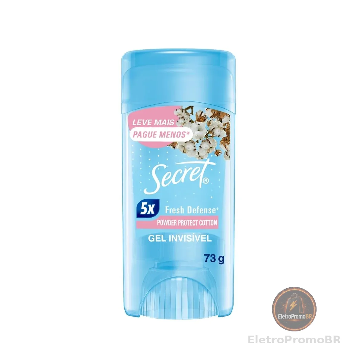 Secret Desodorante Antitranspirante em Gel Proteção de Algodão 73 g